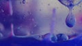 Bubble fluid oil texture paint water drop purple gel