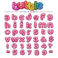 Cartoon bubblegum font