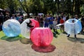 Bubble football game Royalty Free Stock Photo