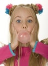 Bubble Gum Girl Royalty Free Stock Photo