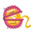 Bubble Gum Roll as Sweet Chewing Gum Vector Illustration Royalty Free Stock Photo