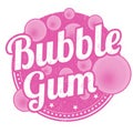 Bubble gum sign or stamp Royalty Free Stock Photo