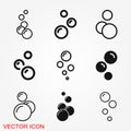 Bubble icon isolated on background. Soap or water icon Royalty Free Stock Photo