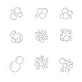 Bubble Icons Collection. Vector icons set. Vector illustration Royalty Free Stock Photo