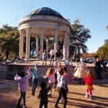 Bubble Lady Linda blows bubbles for children in City Park, New Orleans