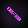 bubble level meter icon. Element of Home repair tool icons for mobile concept and web apps. Neon bubble level meter icon can be us Royalty Free Stock Photo