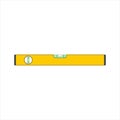 Bubble level tool in a flat style. Building and engineering equipment. Measure Royalty Free Stock Photo