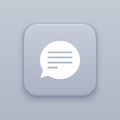 Bubble message, Message button, best vector