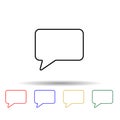 bubble messages multi color style icon. Simple thin line, outline vector of web icons for ui and ux, website or mobile application Royalty Free Stock Photo