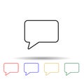 bubble messages multi color style icon. Simple thin line, outline vector of web icons for ui and ux, website or mobile application Royalty Free Stock Photo