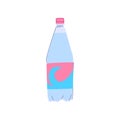 bubble mineral water cartoon vector illustration Royalty Free Stock Photo