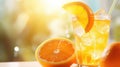 bubble orange soda drink citrus Royalty Free Stock Photo