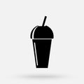 Bubble - pearl milk tea or boba flat vector icon for food apps and websites