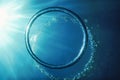 Bubble Ring Underwater ascends