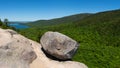 Bubble Rock in Acadia National Park Royalty Free Stock Photo