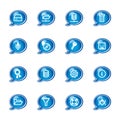 Bubble server icons Royalty Free Stock Photo