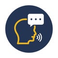 Bubble, speaking Vector Icon which can easily modify or edit Royalty Free Stock Photo