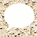Ask a question bubble speech frame Royalty Free Stock Photo