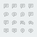 Bubble speech vector icons