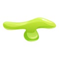 Bubble splash icon cartoon vector. Green slime