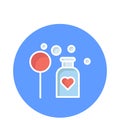 Bubble stick Vector icon which can easily modify or edit