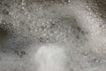 Bubble on surface of boiling water when preparing meal Royalty Free Stock Photo