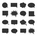 Bubble talk icon set Royalty Free Stock Photo