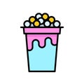 Bubble tea or Pearl milk tea filled icon