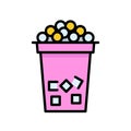 Bubble tea or Pearl milk tea filled icon