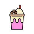 Bubble tea or Pearl milk tea filled icon