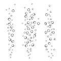Fizzy air bubbles vector Royalty Free Stock Photo