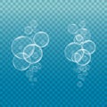 Bubble water vector illustration Royalty Free Stock Photo
