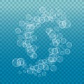 Bubble water vector illustration Royalty Free Stock Photo