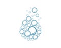 Bubble water vector illustration Royalty Free Stock Photo