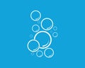 Bubble water vector illustration Royalty Free Stock Photo