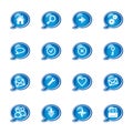 Bubble web icons Royalty Free Stock Photo