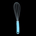 Bubble whisk Illustration, kitchen utensil illustration Royalty Free Stock Photo