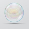 Bubble on a white background. Individual objects. Vector droplet.Soapbubble.