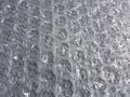 Bubble wrap texture plastic material background grey secure packing surface Royalty Free Stock Photo