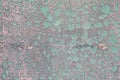 Bubbled Burnt Green Paint Background Texture Royalty Free Stock Photo