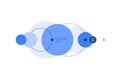 bubble chart. Big data. Flat illustration, infographic element Royalty Free Stock Photo