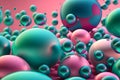 bubblegum baloon background, latex color gradients, abstract, neural network generated art