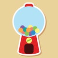 bubblegum machine. Vector illustration decorative design