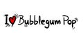 Bubblegum pop love message Royalty Free Stock Photo