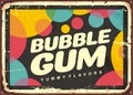 Bubblegum retro advertising sign design