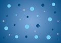 Bubbles blue color background for wallpaper