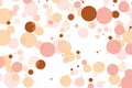 Bubbles Circle Dots Unique Orange Bright Background Wallpaper Royalty Free Stock Photo