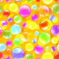 Bubbles color background vector