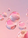 Colorful Bubbles Floating in a Dreamy Atmosphere, Reflecting Light and Soft Pastel Shades Royalty Free Stock Photo