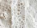 Bubbles and foaming agents in dishwashing liquid Royalty Free Stock Photo